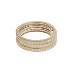 Nialaya Dazzling Sterling Silver CZ Crystal Ring Ring Nialaya Tan