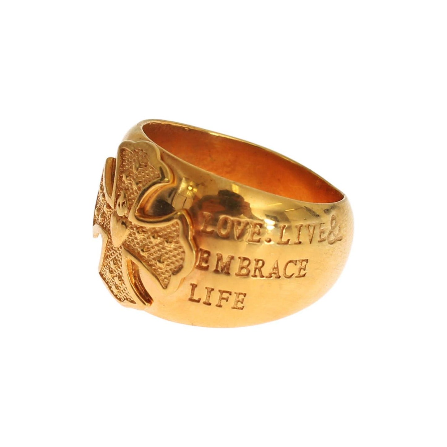 Nialaya Glamorous Gold-Plated Sterling Silver Ring Ring Nialaya Sandy Brown