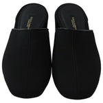 Dolce & Gabbana Black Grosgrain Slides Sandals Women Shoes LA8929- 35.5