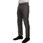 Dolce & Gabbana Black White Check 3 Piece Set MARTINI Suit KOS1856 -48
