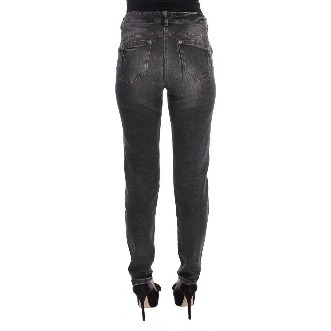 Ermanno Scervino Elegant Gray Regular Fit Jeans Jeans & Pants Ermanno Scervino Dark Slate Gray