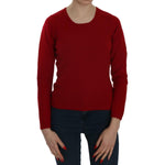 MILA SCHÖN Elegant Red Cashmere Pullover Blouse WOMAN SWEATERS MILA SCHÖN Dark Red