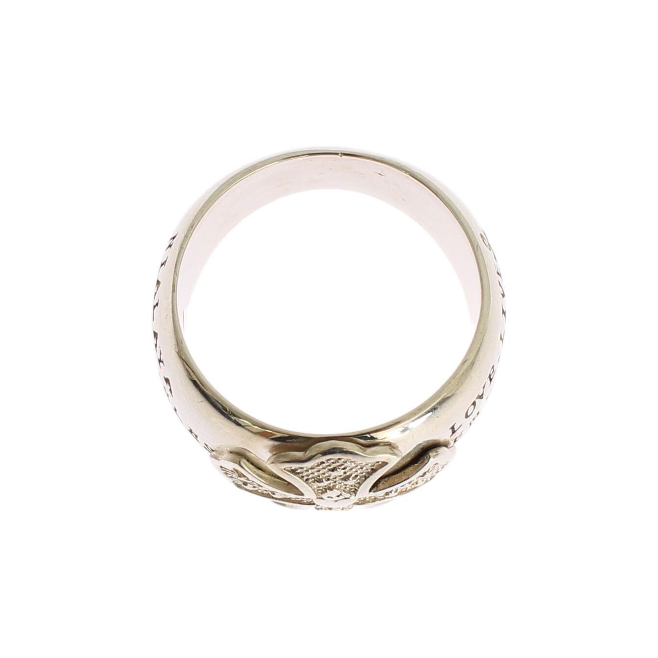 Nialaya Elegant Sterling Silver Statement Ring Ring Nialaya Antique White