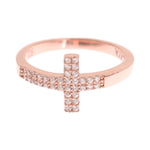 Nialaya Elegant Pink Crystal Encrusted Silver Ring Ring Nialaya Wheat