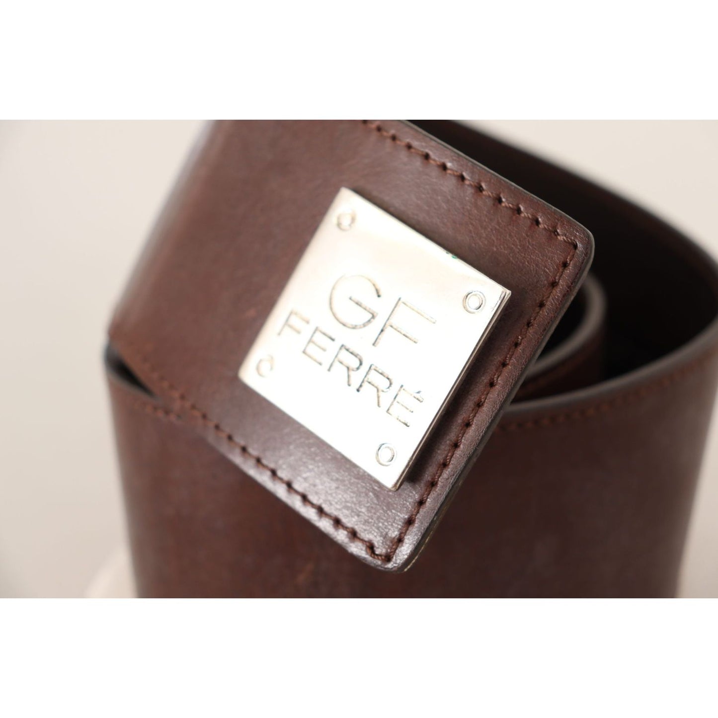 Costume National Elegant Black Leather Fashion Belt MAN BELTS Costume National Dark Slate Gray