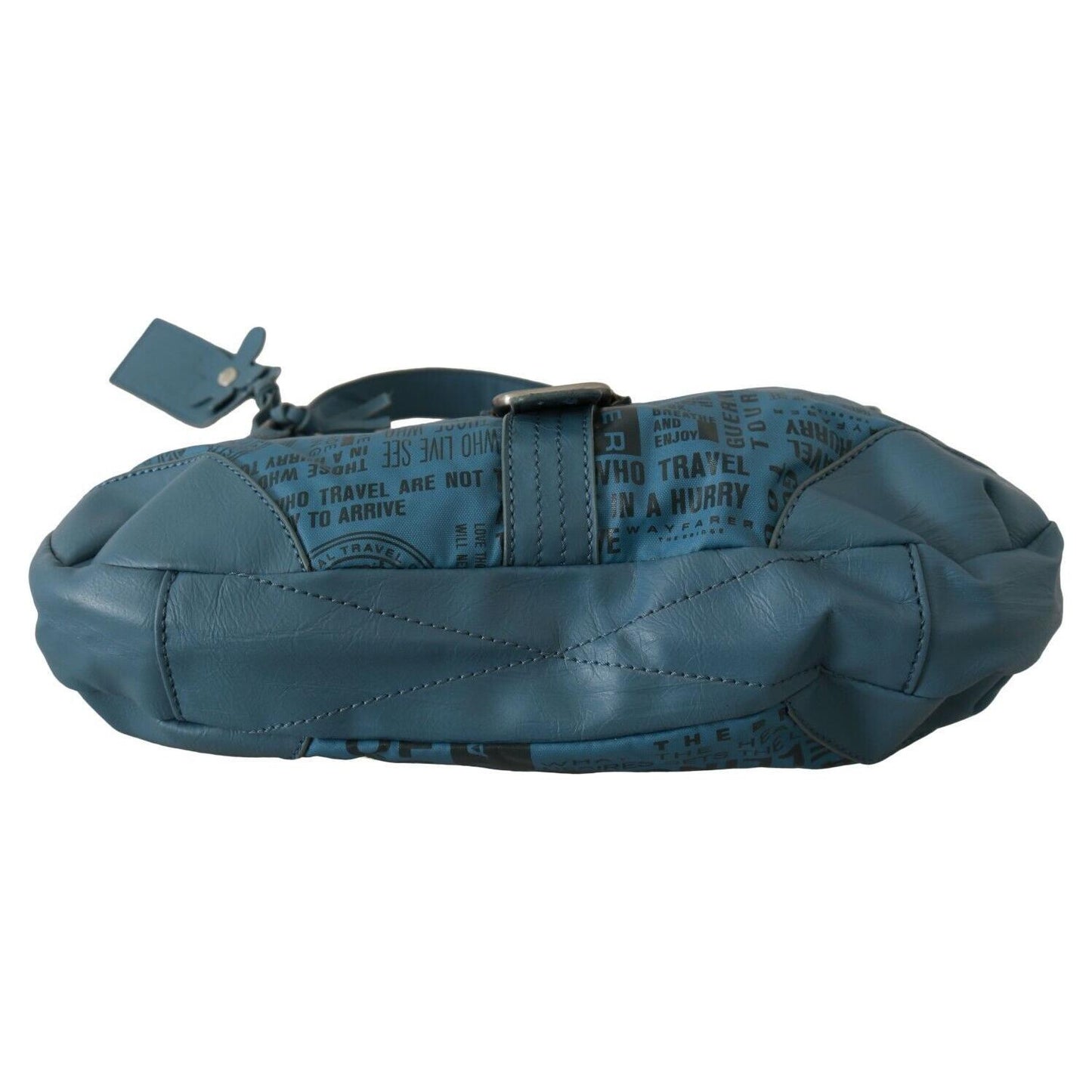 WAYFARER Chic Blue Fabric Shoulder Bag - Perfect for Everyday Elegance WOMAN SHOULDER BAGS WAYFARER Dark Slate Gray