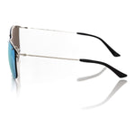 Frankie Morello Silver Metallic Men's Sunglass Frankie Morello Dark Slate Gray