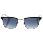 Frankie Morello Black Metallic Men Sunglass Frankie Morello Slate Gray