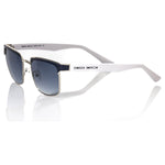 Frankie Morello Black Metallic Men Sunglass Frankie Morello Light Gray