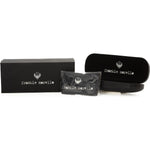 Frankie Morello Black Metallic Men Sunglass Frankie Morello Black