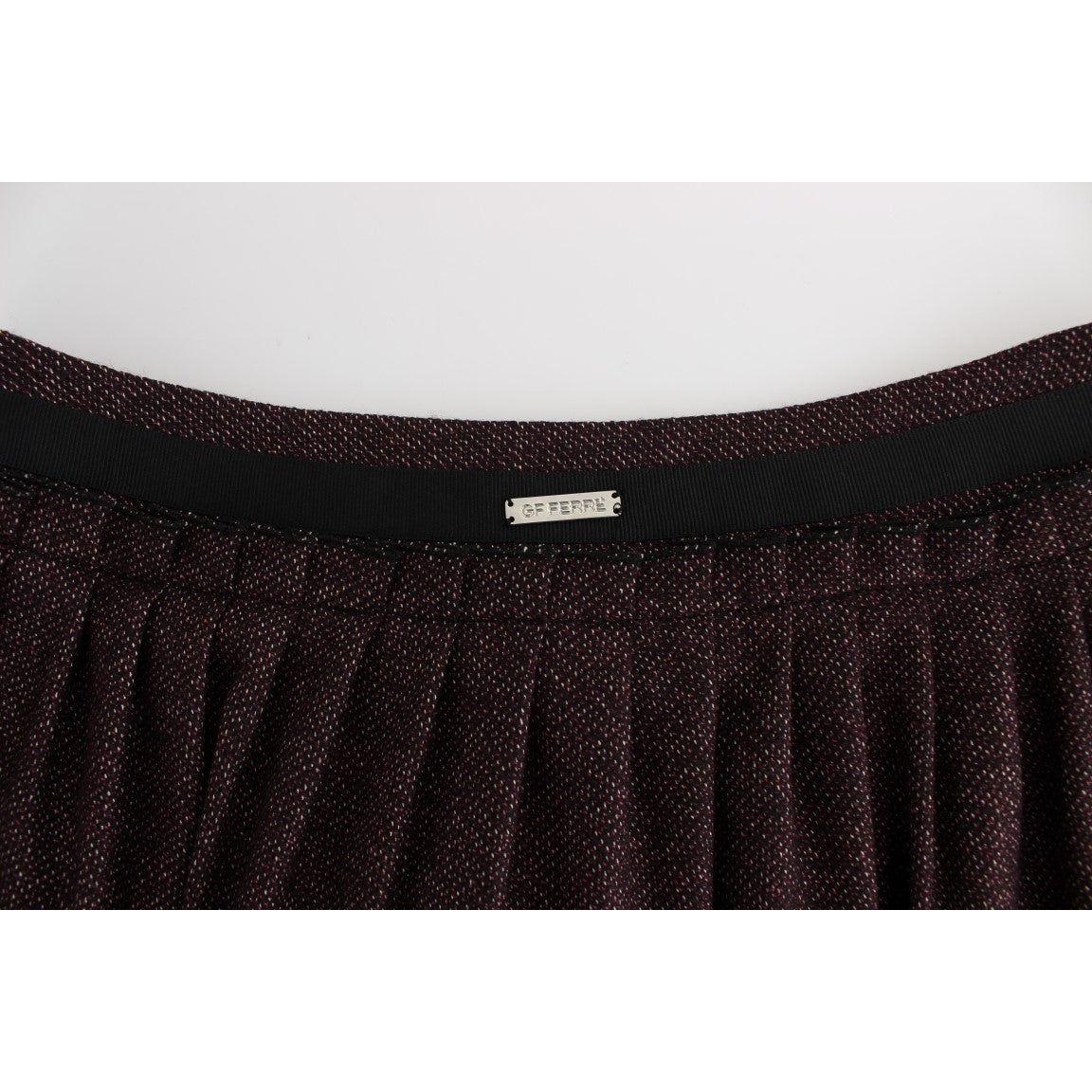 GF Ferre Chic Purple Mini Skirt for Elegant Evenings GF Ferre Black