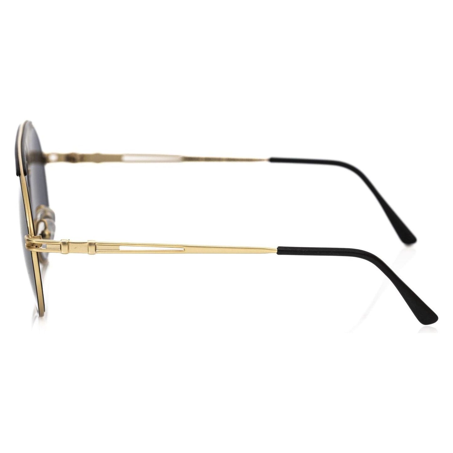 Frankie Morello Black Metallic Men's Sunglass Frankie Morello Light Gray