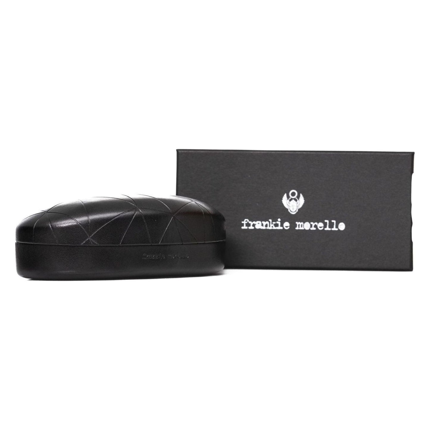 Frankie Morello Gold Metallic Fiber Men's Sunglass Frankie Morello Dark Slate Gray