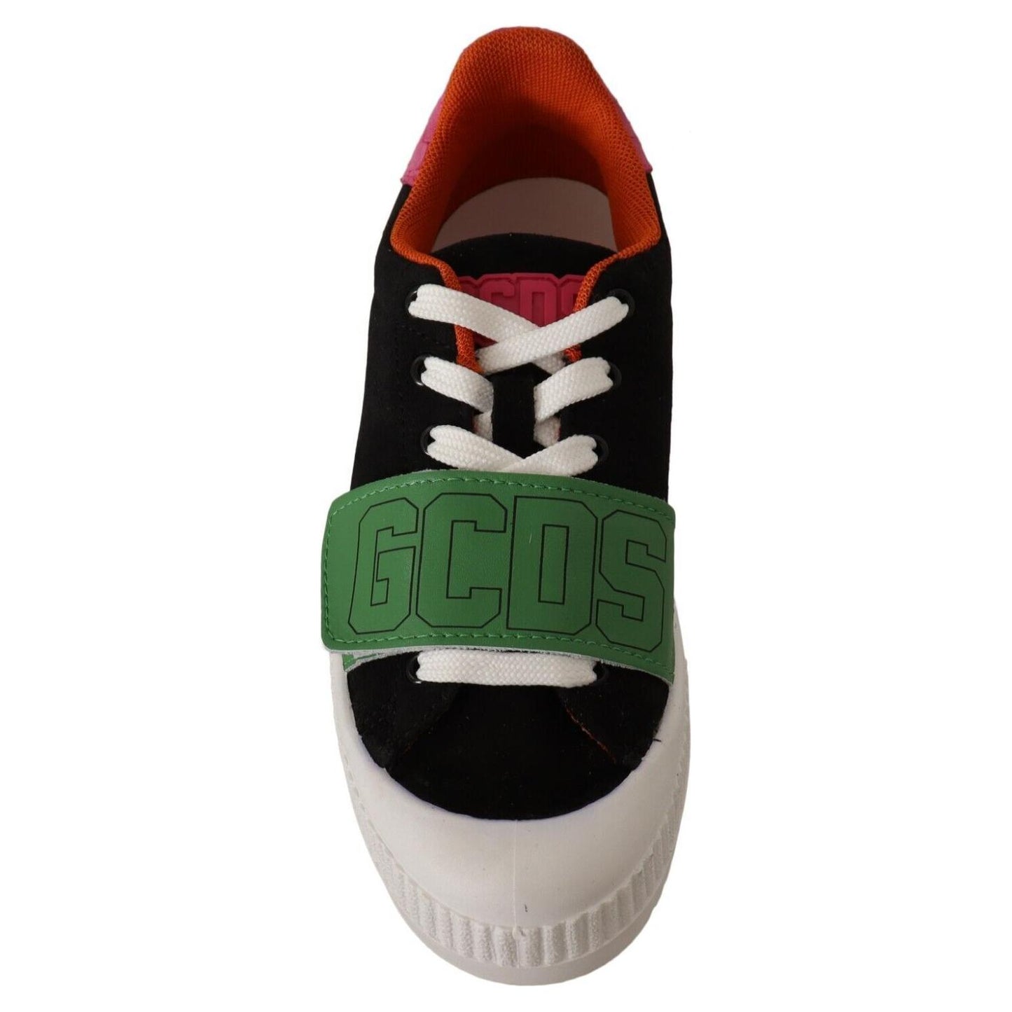 GCDS Stylish Multicolor Low Top Lace-Up Sneakers GCDS Gray