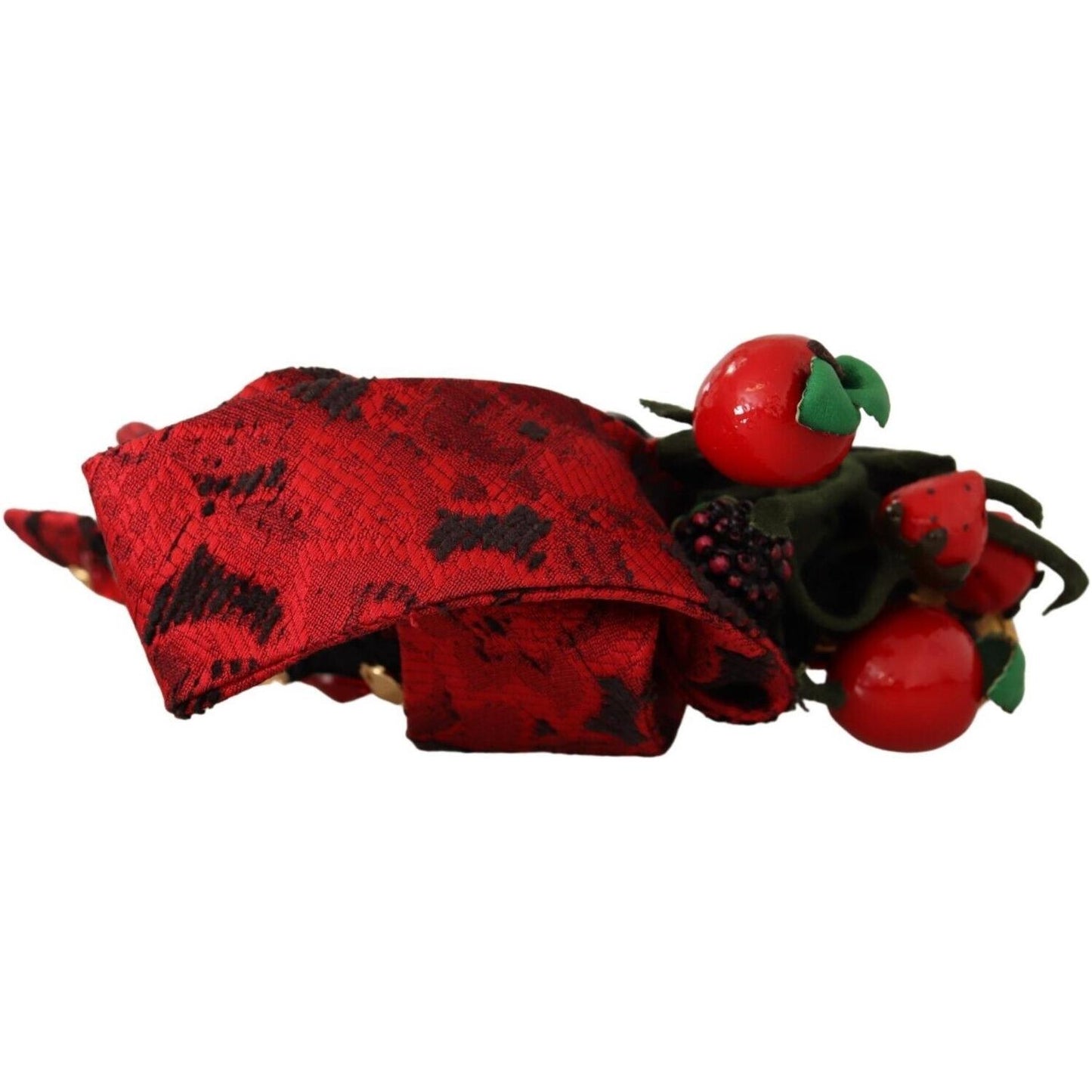 Dolce & Gabbana Exquisite Berry Crystal Embellished Diadem Dolce & Gabbana Dark Red
