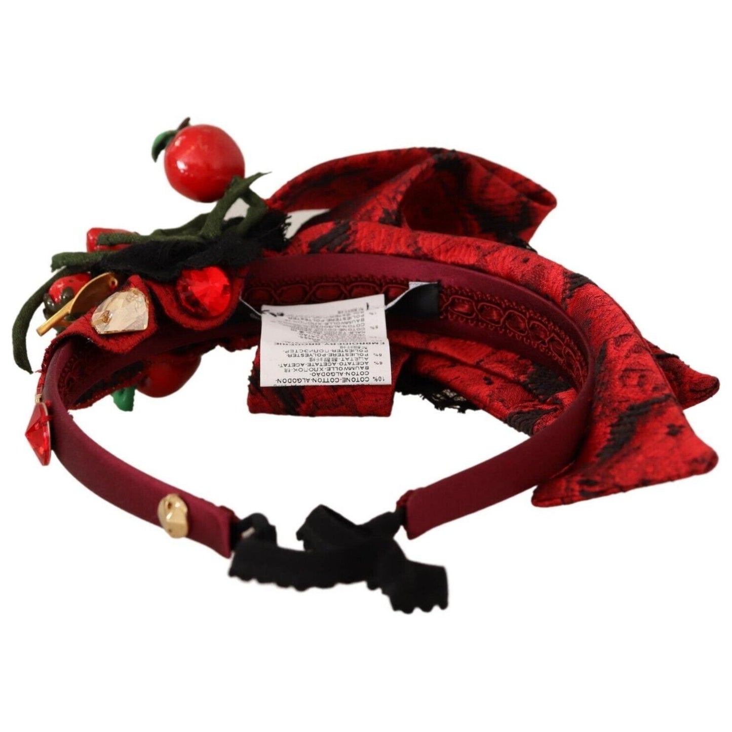 Dolce & Gabbana Exquisite Berry Crystal Embellished Diadem Dolce & Gabbana Black