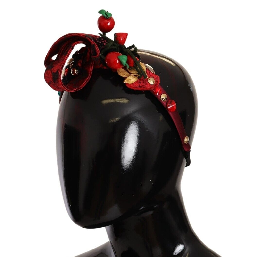Dolce & Gabbana Exquisite Berry Crystal Embellished Diadem Dolce & Gabbana Black