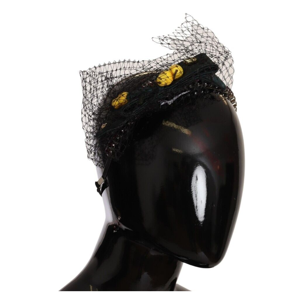 Dolce & Gabbana Enchanting Jewel-Toned Crystal Diadem Dolce & Gabbana Gray