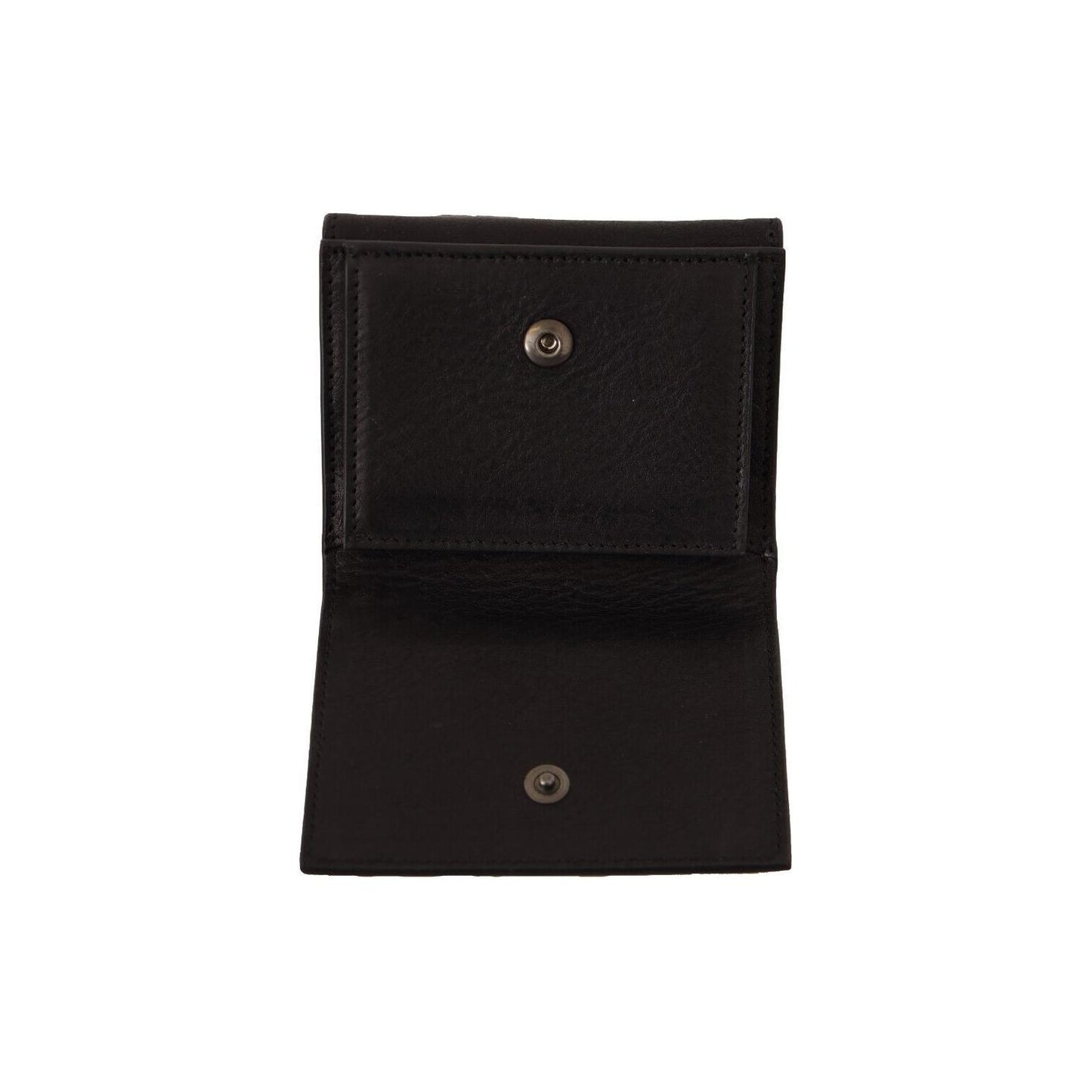 Dolce & Gabbana Elegant Trifold Leather Multi Kit Accessory WOMAN WALLETS Dolce & Gabbana Black