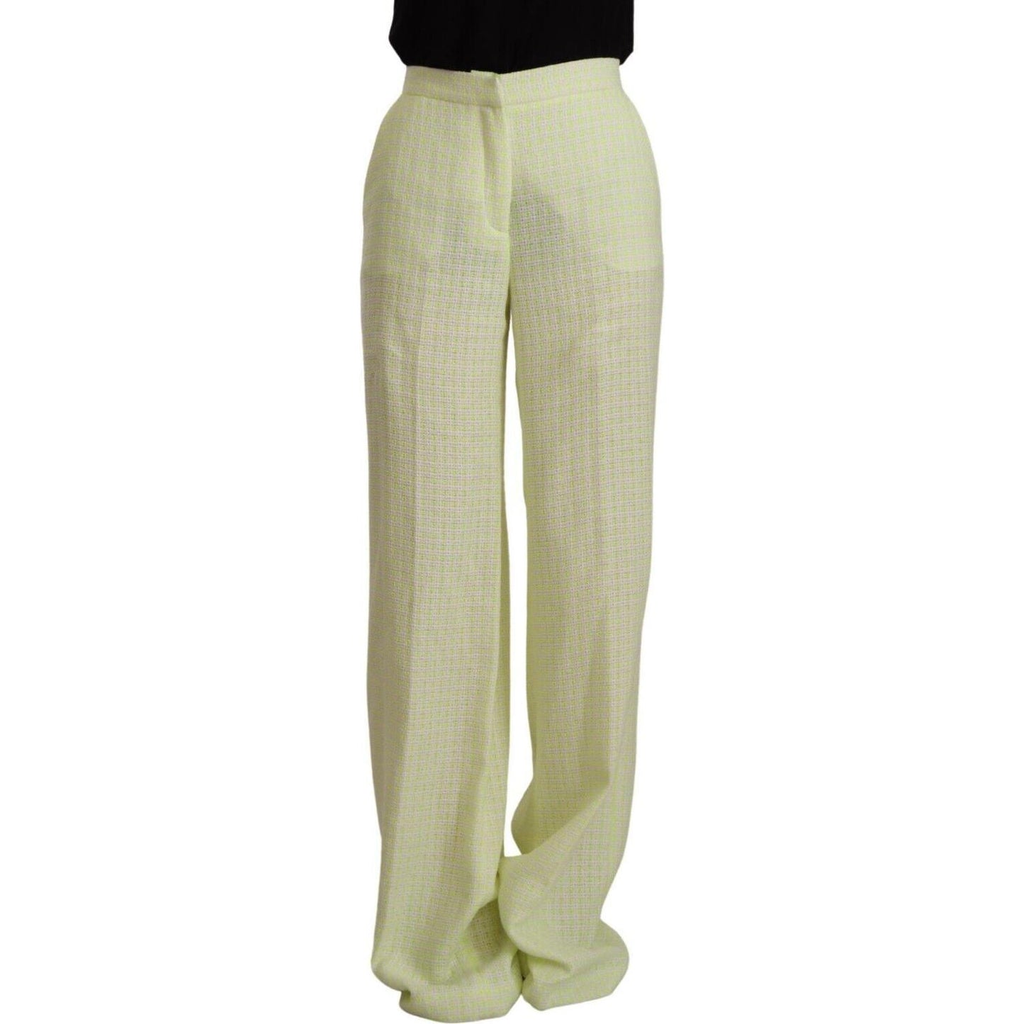 MSGM High-Waist Straight-Leg Chic Trousers MSGM Dark Gray