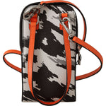 Dolce & Gabbana Elegant Leather Phone Pocket Neck Strap Dolce & Gabbana Dark Salmon