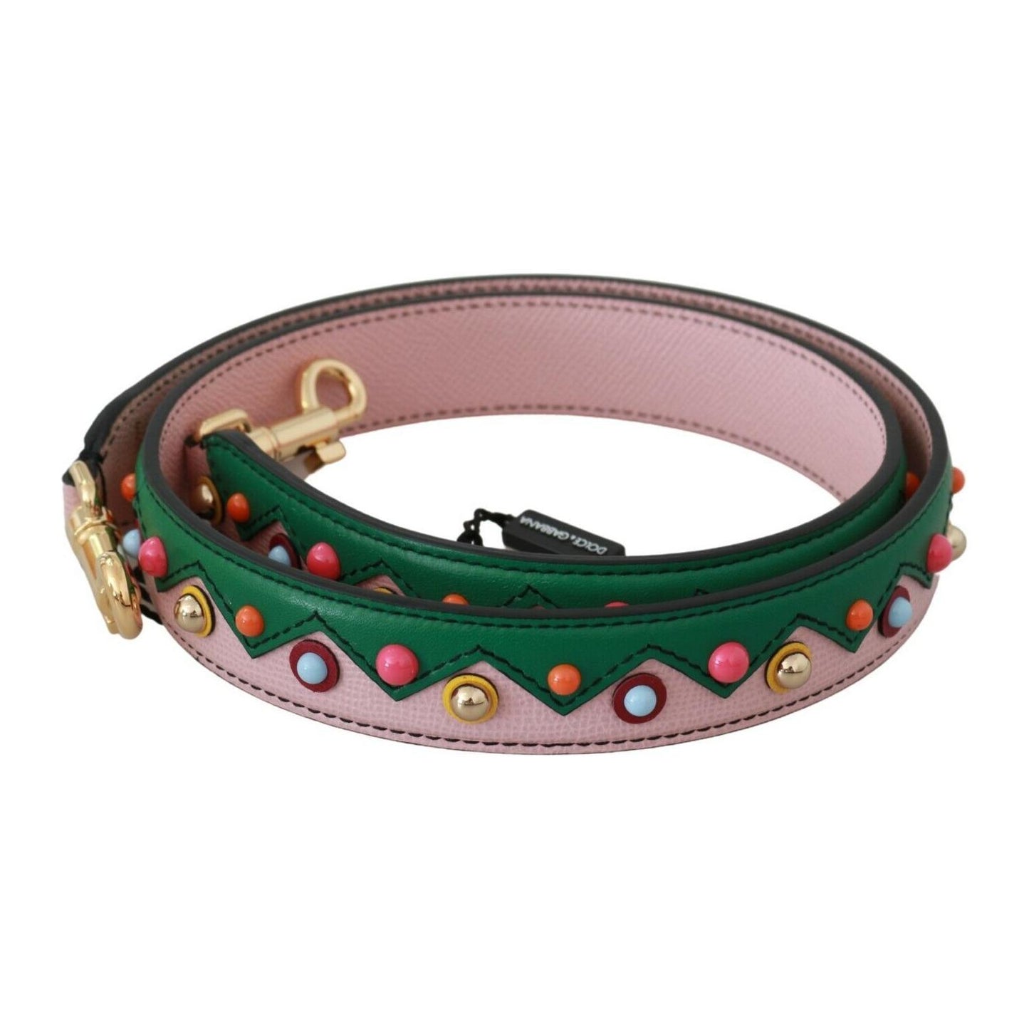 Dolce & Gabbana Elegant Multicolor Leather Shoulder Strap Dolce & Gabbana Rosy Brown