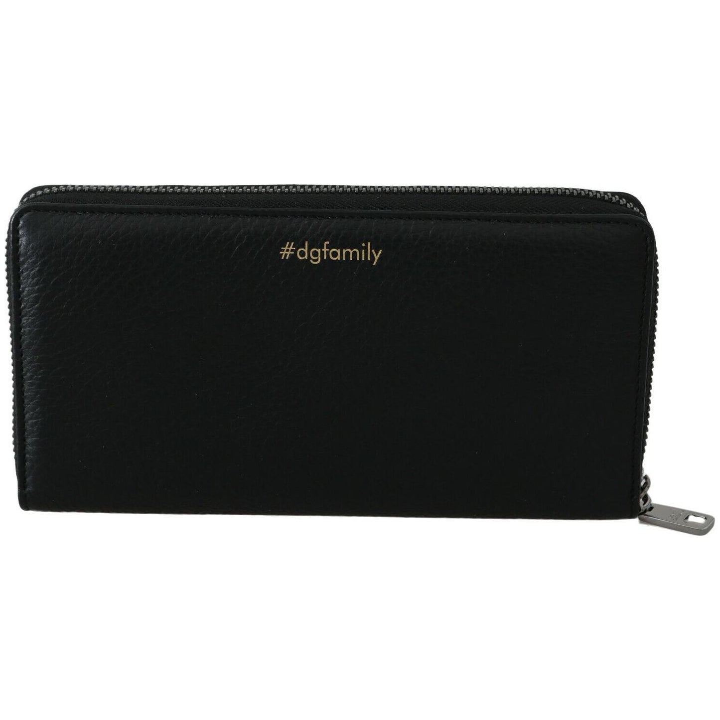 Dolce & Gabbana Elegant Black Leather Zip Wallet Dolce & Gabbana Black