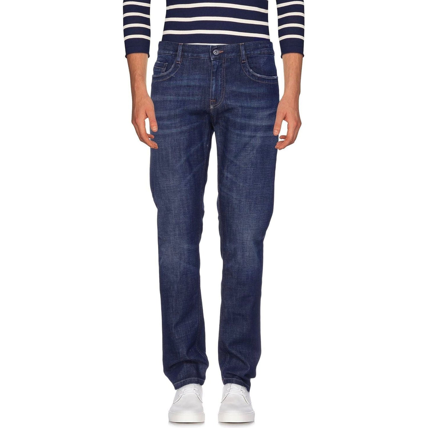 Bikkembergs Blue Cotton Men Jean Bikkembergs Dark Slate Gray