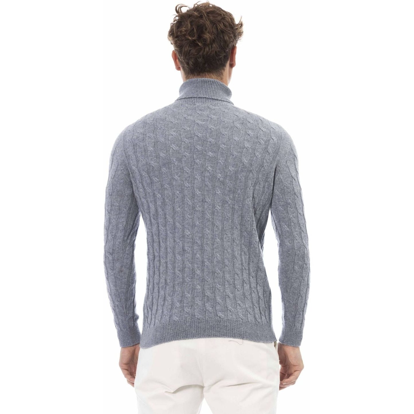 Alpha Studio Sweaters Sweaters Alpha Studio Light Slate Gray