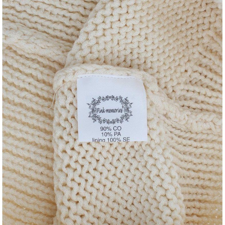 PINK MEMORIES Beige Sleeveless Knit Vest Sweater PINK MEMORIES Dark Gray