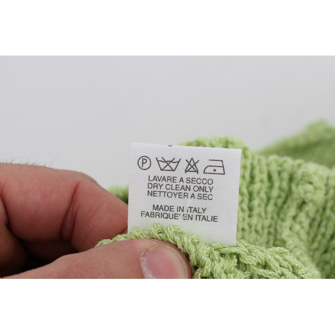 PINK MEMORIES Elegant Green Knitted Sleeveless Vest Sweater PINK MEMORIES Gray