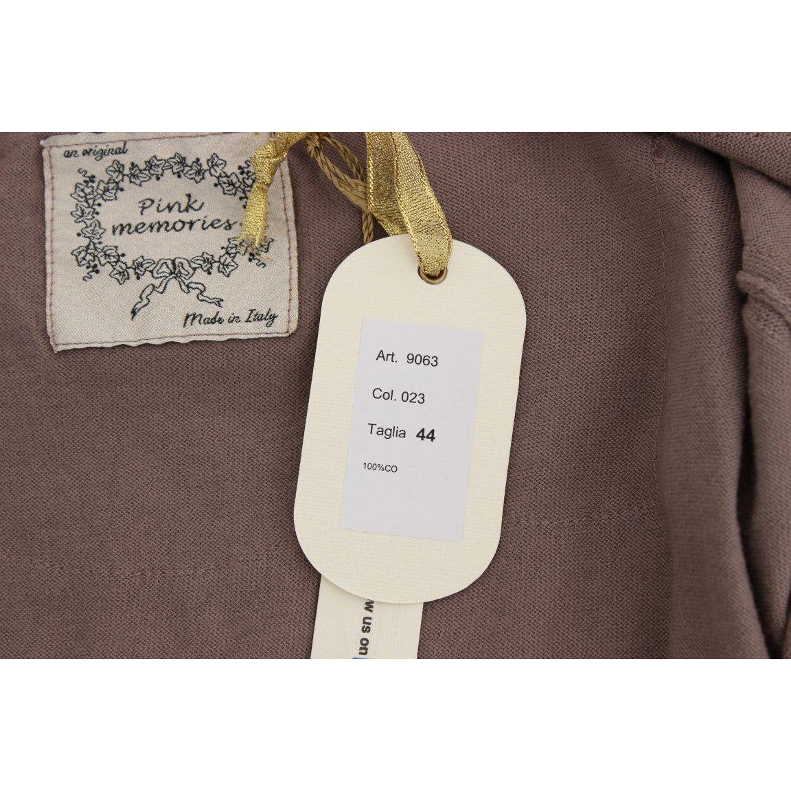 PINK MEMORIES Elegant Purple Cotton Lace Cardigan Sweater PINK MEMORIES Dim Gray