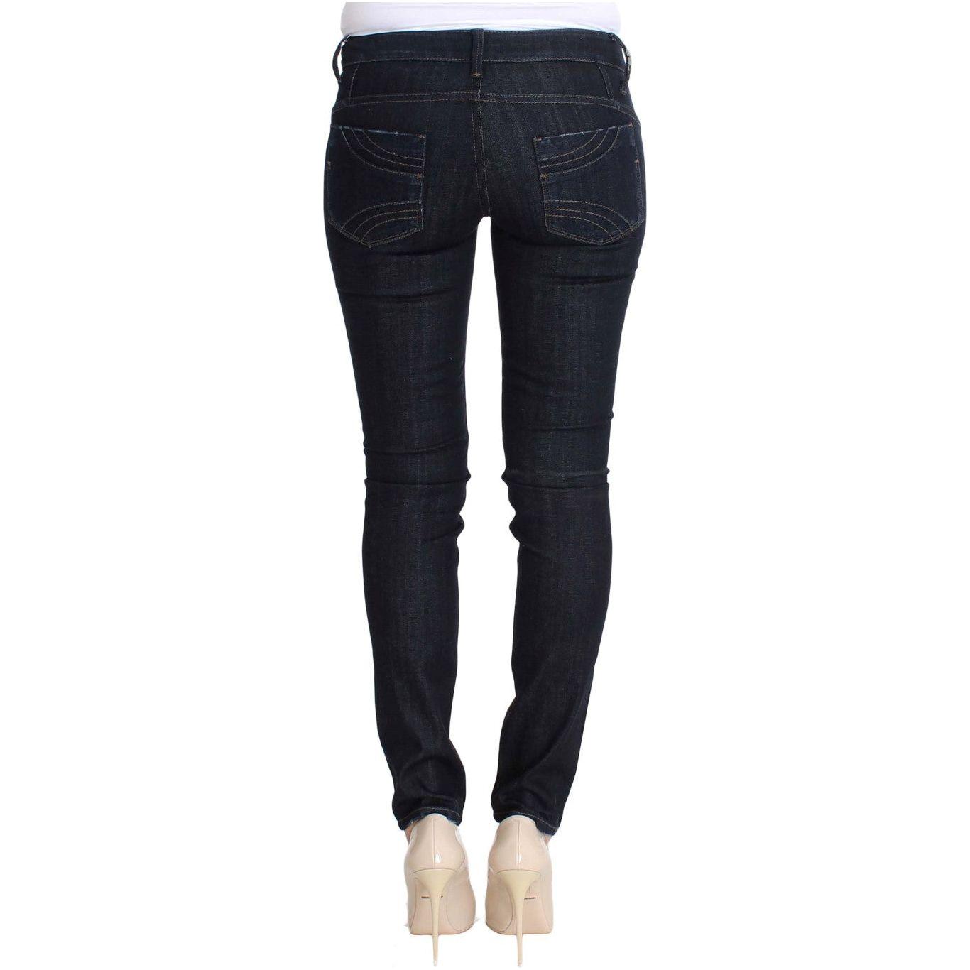 Costume National Chic Slim Fit Skinny Blue Jeans Costume National Black