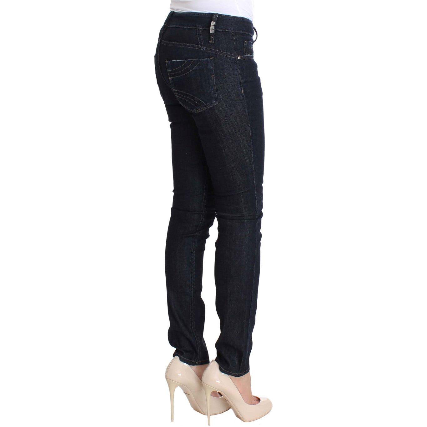 Costume National Chic Slim Fit Skinny Blue Jeans Costume National Black
