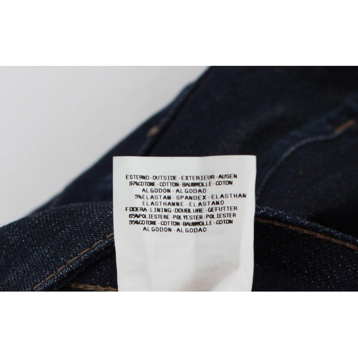 Costume National Chic Slim Fit Skinny Blue Jeans Costume National Black