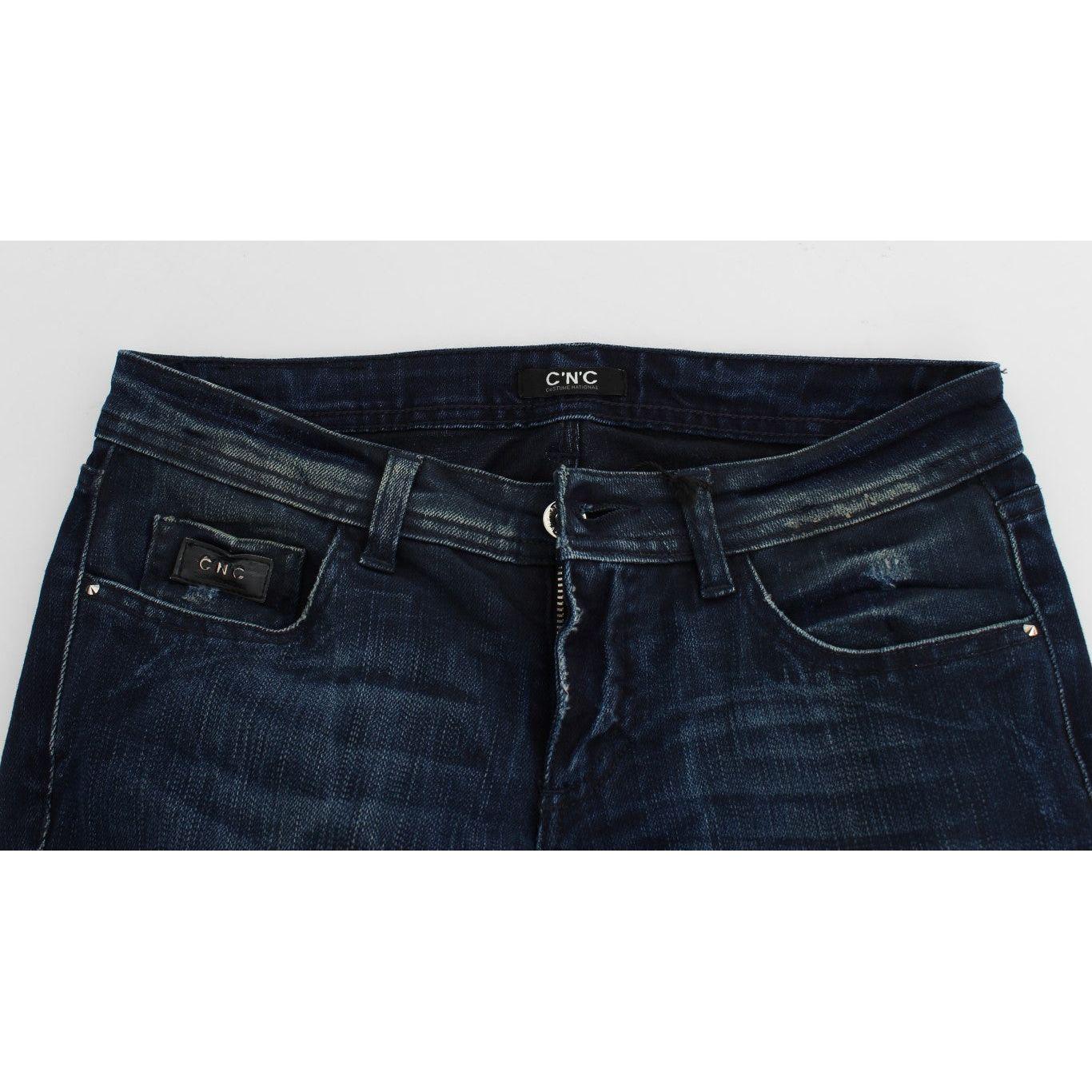 Costume National Chic Slim Fit Skinny Blue Jeans Costume National Lavender