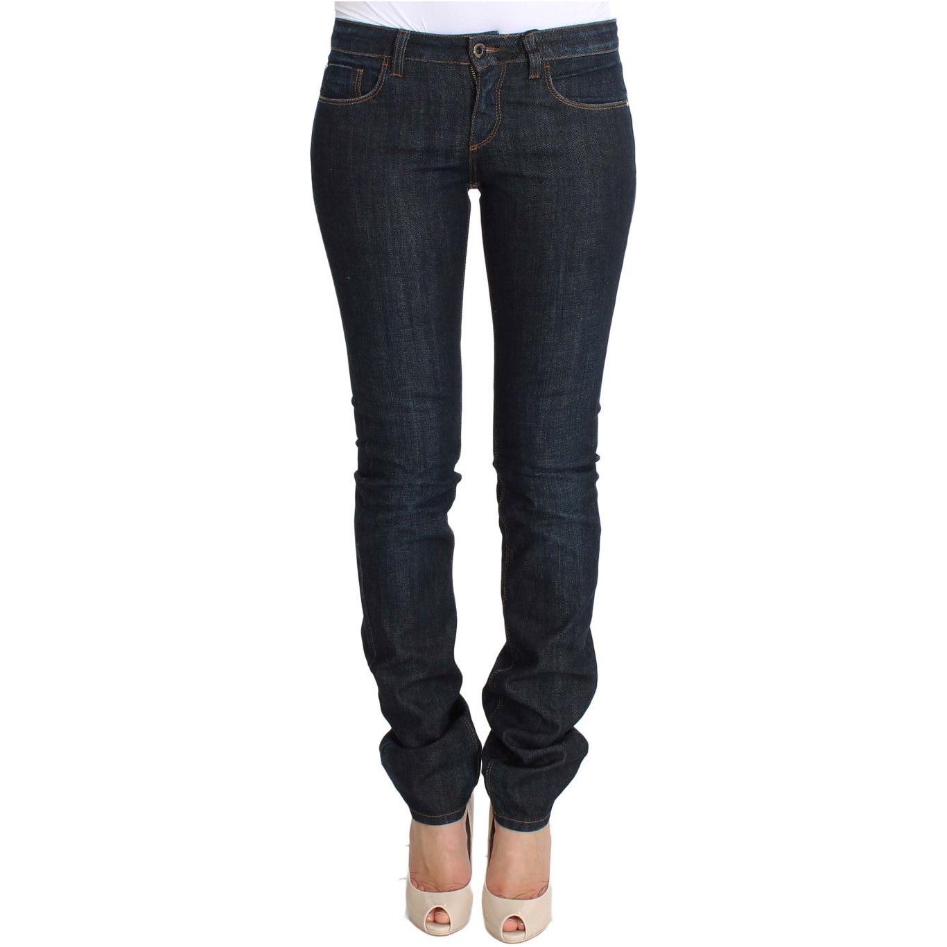 Costume National Chic Slim Fit Skinny Designer Jeans Costume National Dark Slate Gray