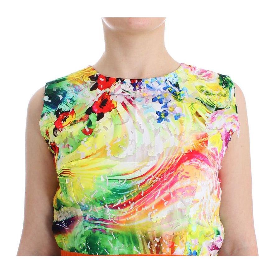Lanre Da Silva Ajayi Multicolor Sheath Dress - Artful Elegance Lanre Da Silva Ajayi Tan