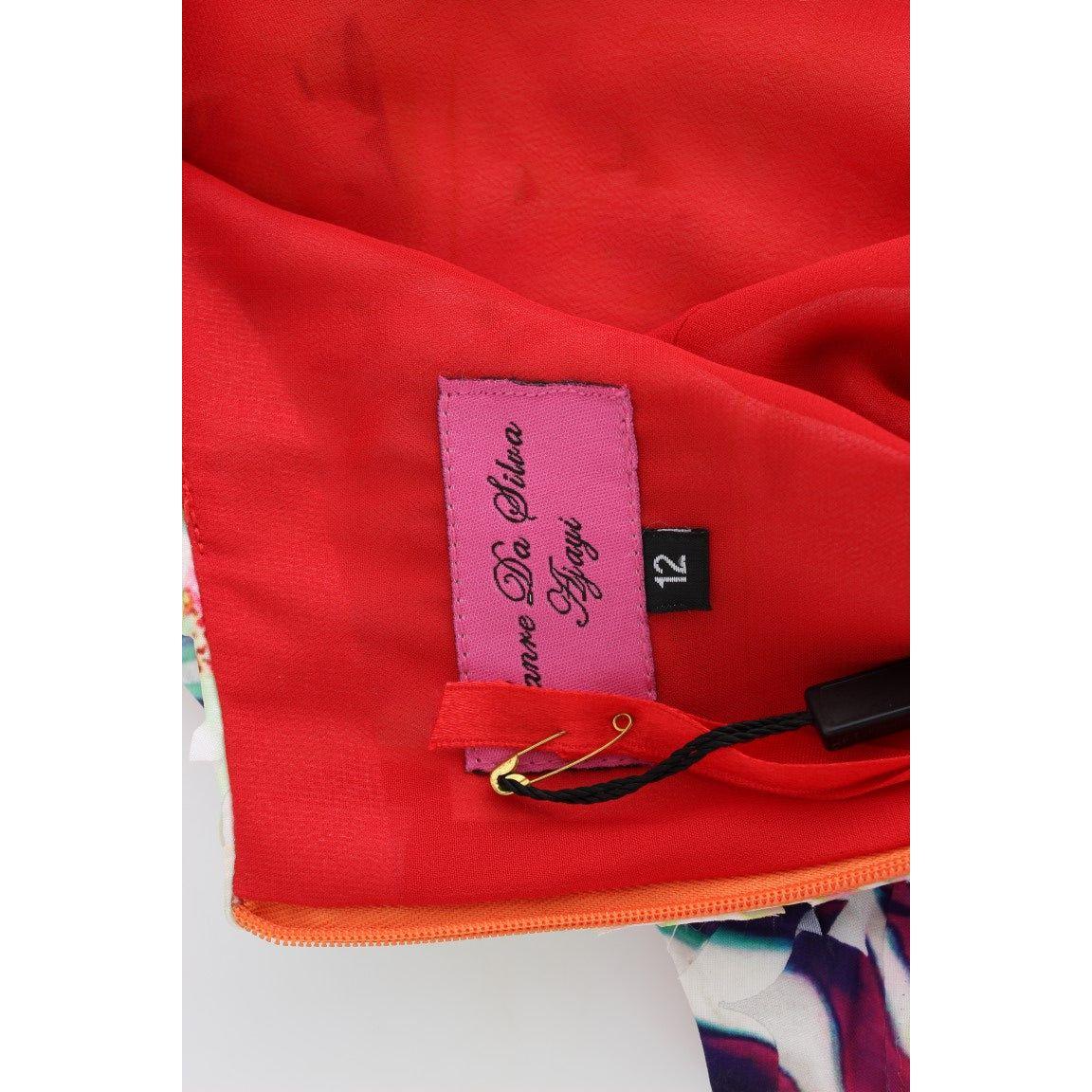 Lanre Da Silva Ajayi Multicolor Sheath Dress - Artful Elegance Lanre Da Silva Ajayi Firebrick
