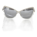 Frankie Morello Gray Acetate Women Sunglass Frankie Morello Lavender