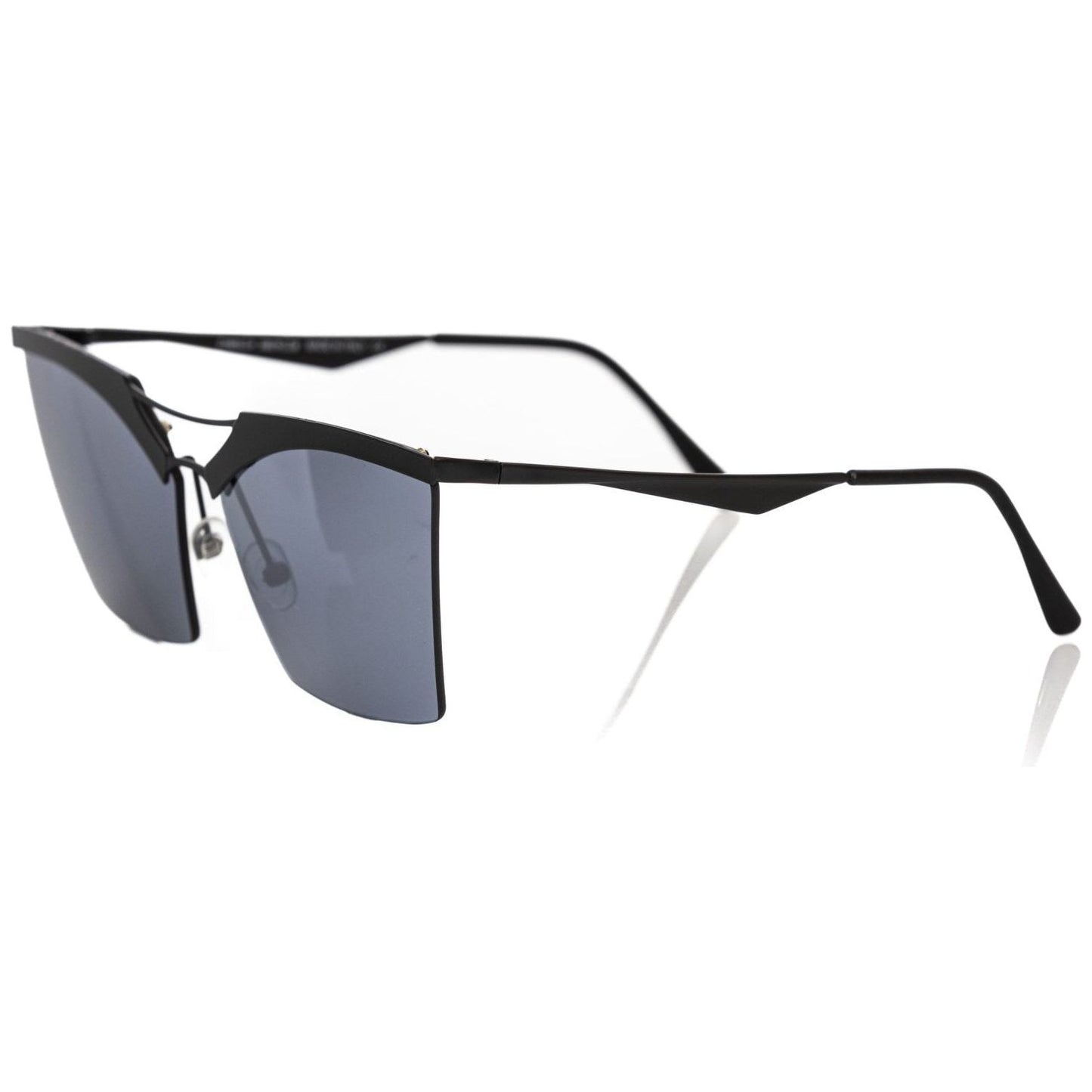 Frankie Morello Black Metallic Women's Sunglass Frankie Morello Dim Gray