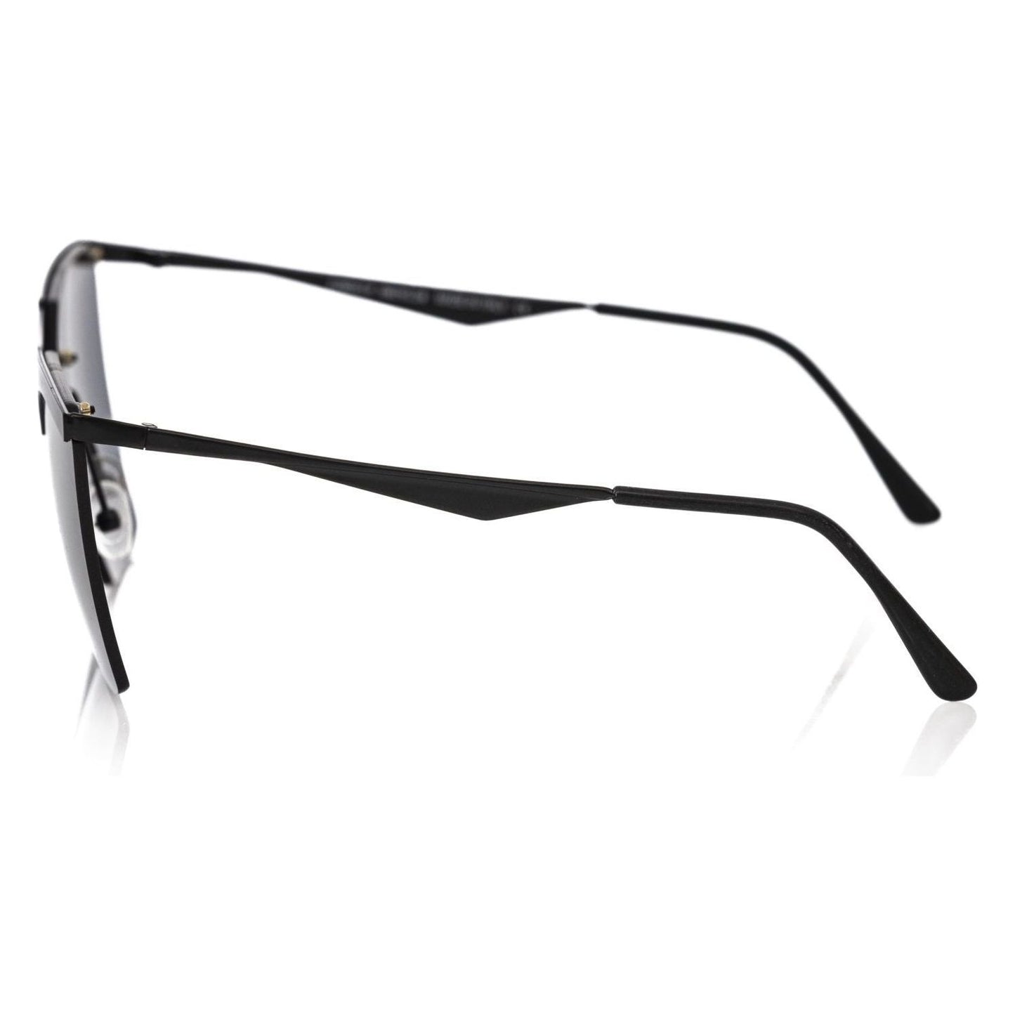 Frankie Morello Black Metallic Women's Sunglass Frankie Morello Light Gray