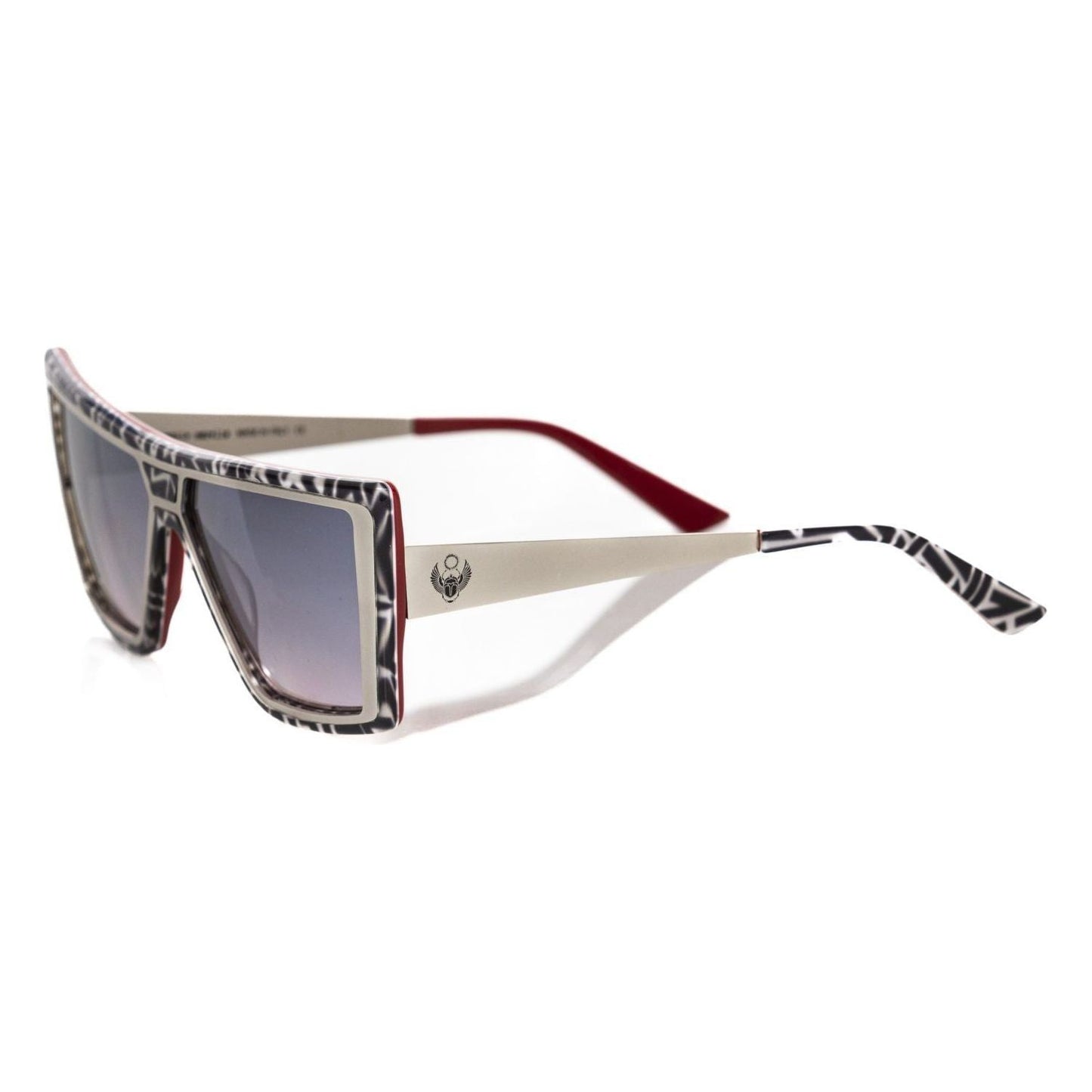 Frankie Morello Black Acetate Womens Sunglass Frankie Morello Gray