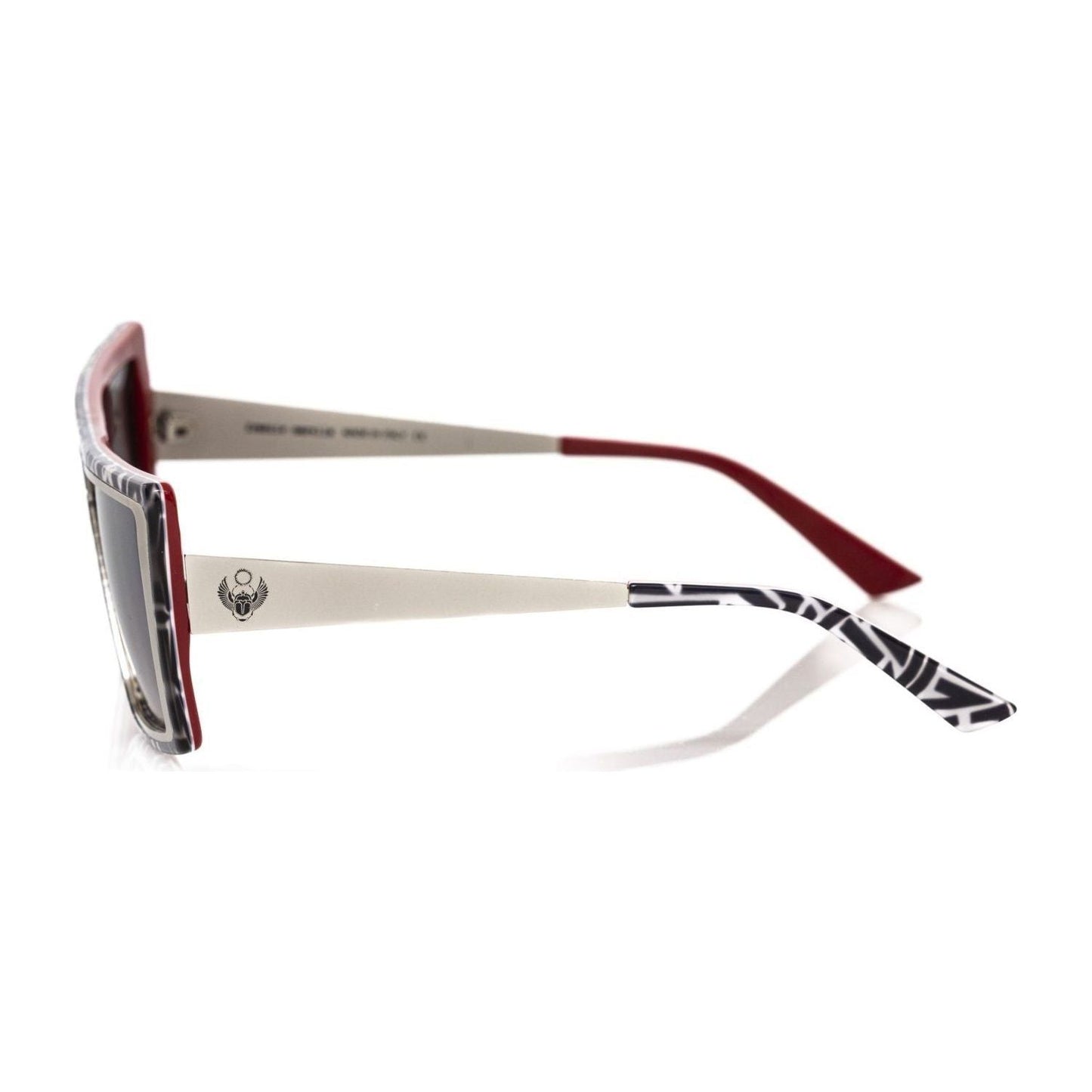 Frankie Morello Black Acetate Womens Sunglass Frankie Morello Light Gray