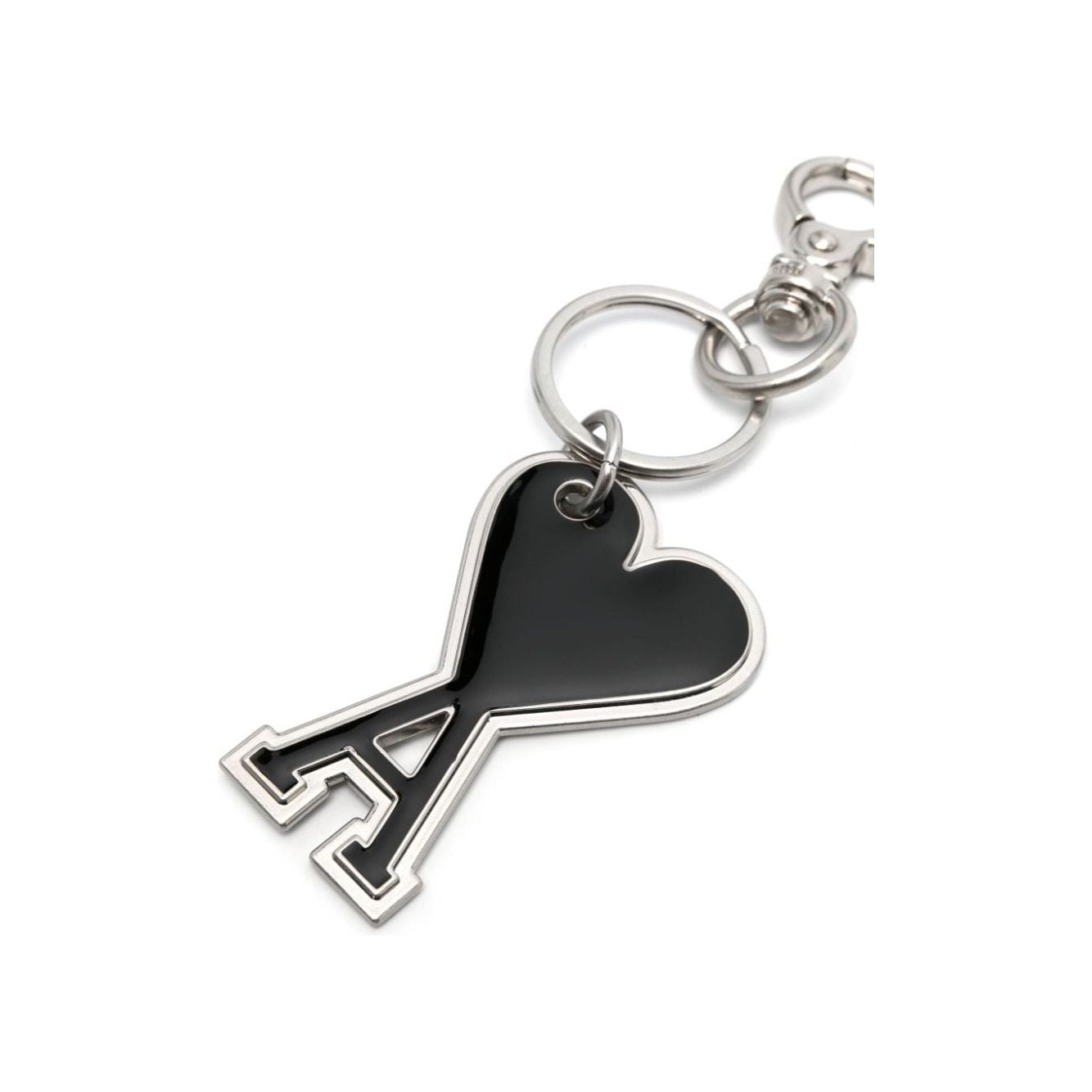 Ami Paris Keychains Black Small Leather Goods Ami Paris Dark Slate Gray