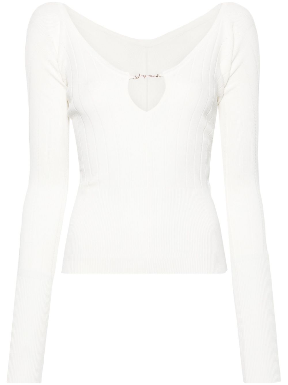JACQUEMUS Top White Topwear JACQUEMUS White Smoke