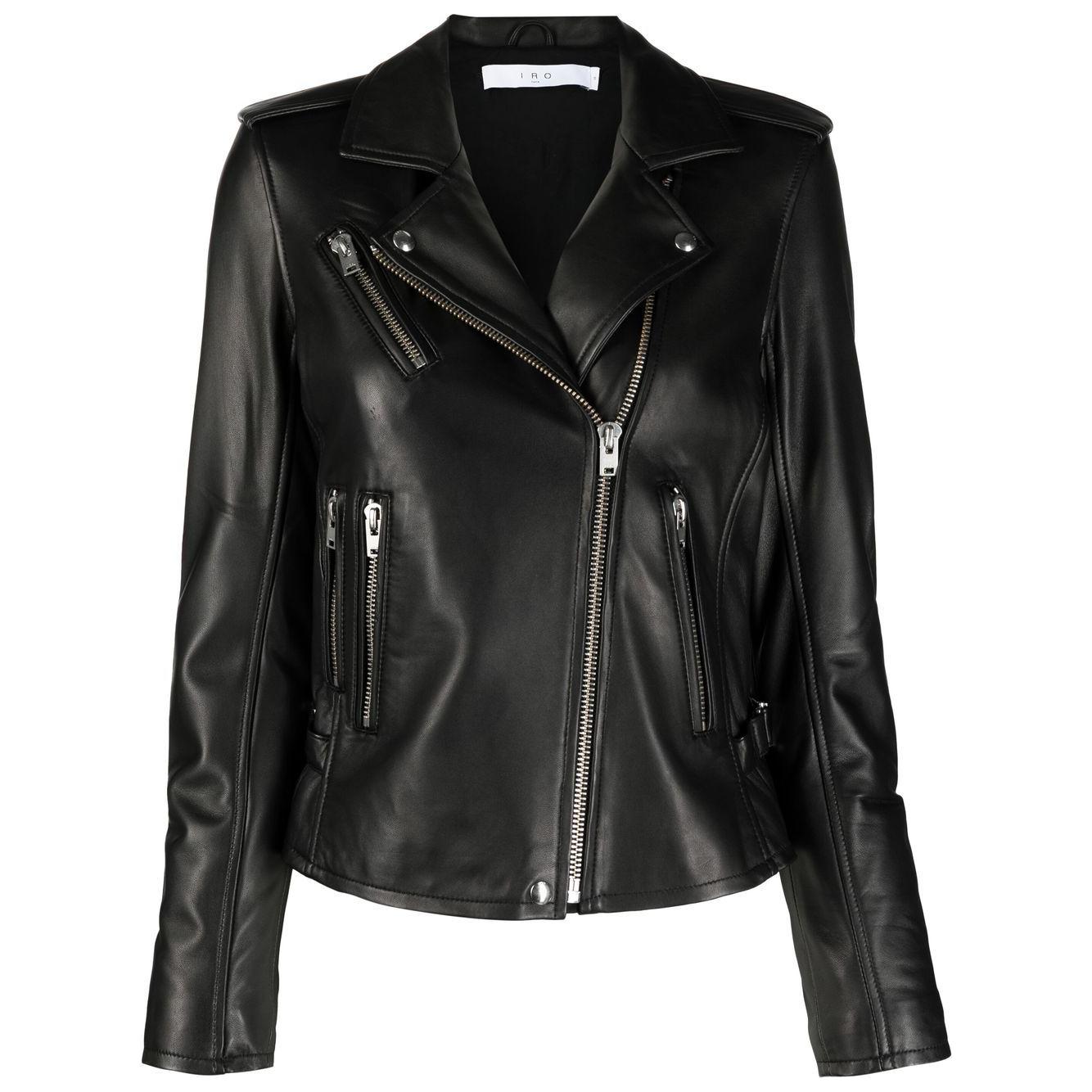 Iro Biker jacket with peak lapels Jackets Iro Black