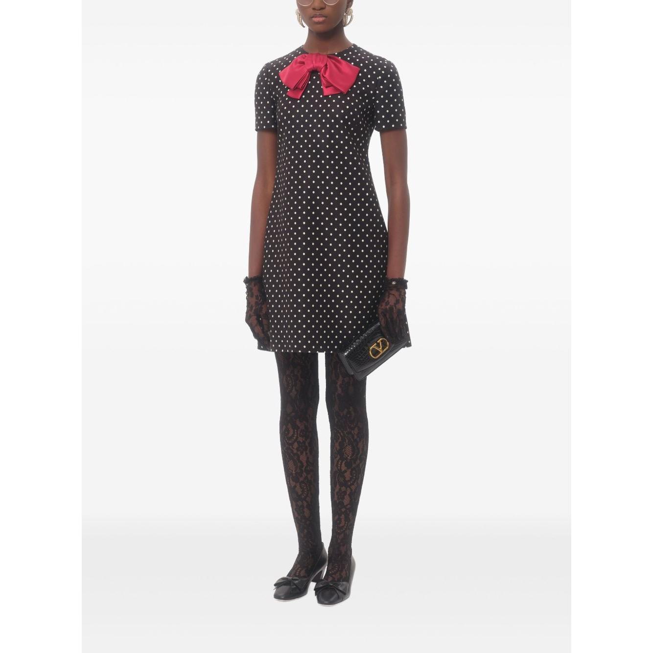 Valentino mini dress with bow Dresses Valentino Dark Slate Gray