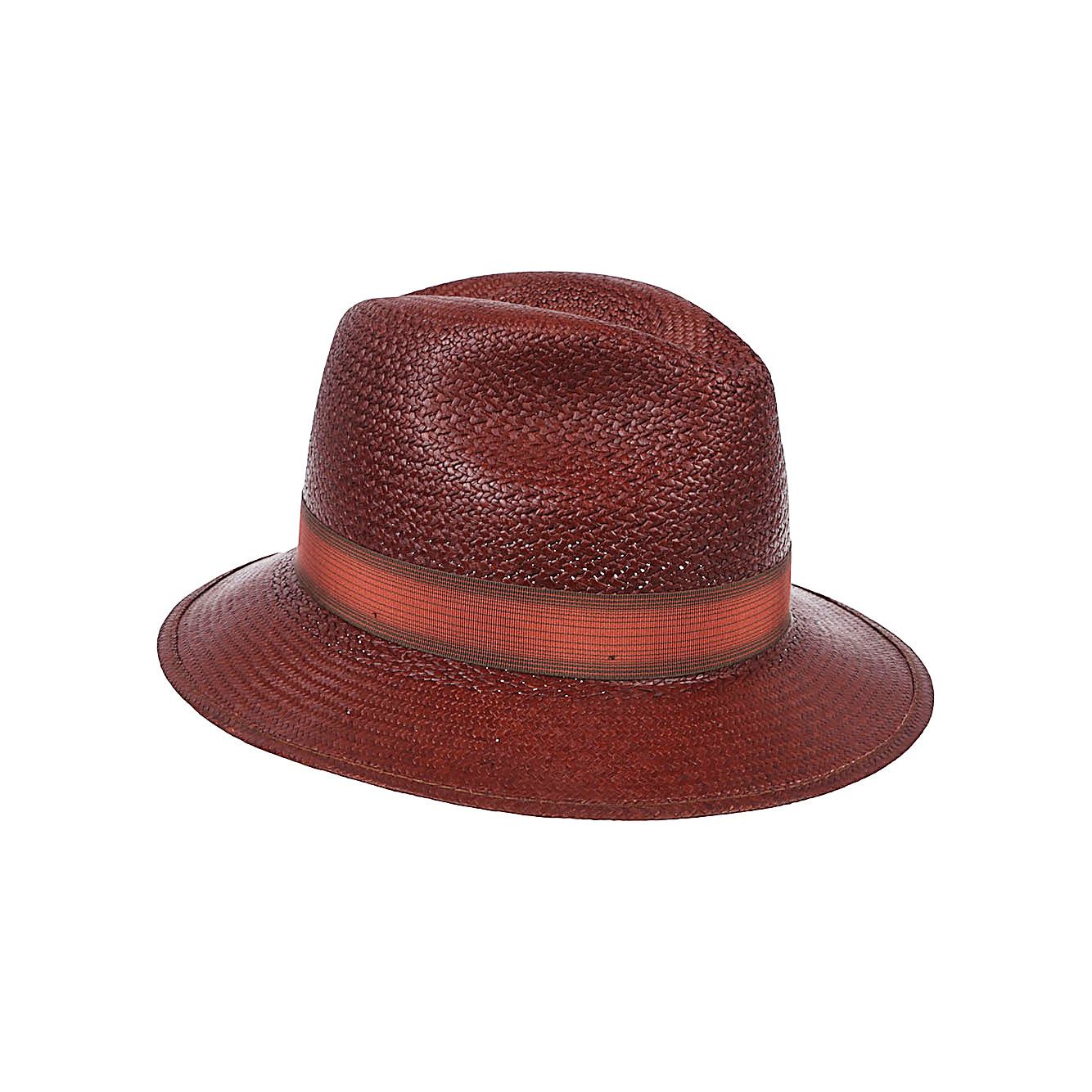Borsalino Hats Brown Scarves Hats & Gloves Borsalino Saddle Brown