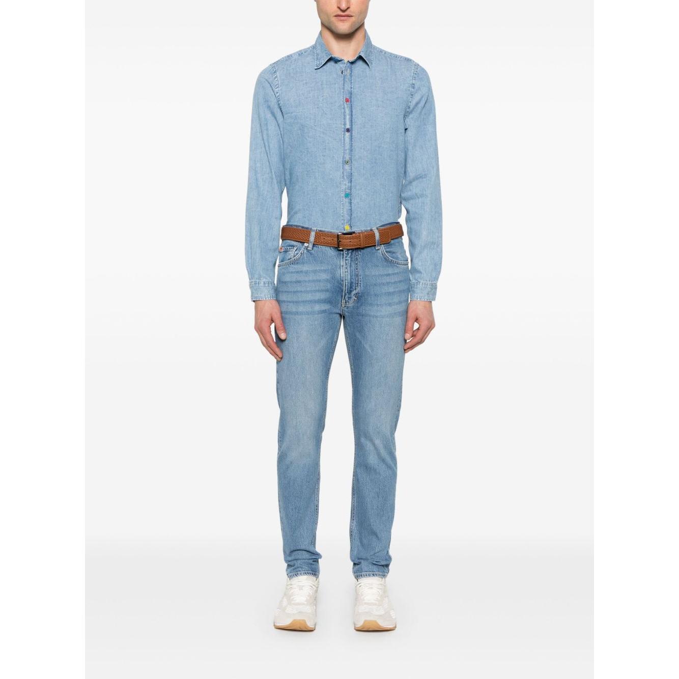 PS By Paul Smith Shirts Clear Blue M2R612PP22096LT-P25